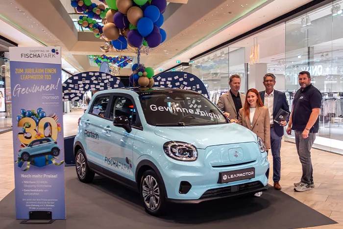 LEAPMOTOR T03 VERLOSUNG IN KOOPERATION MIT DEM FISCHAPARK